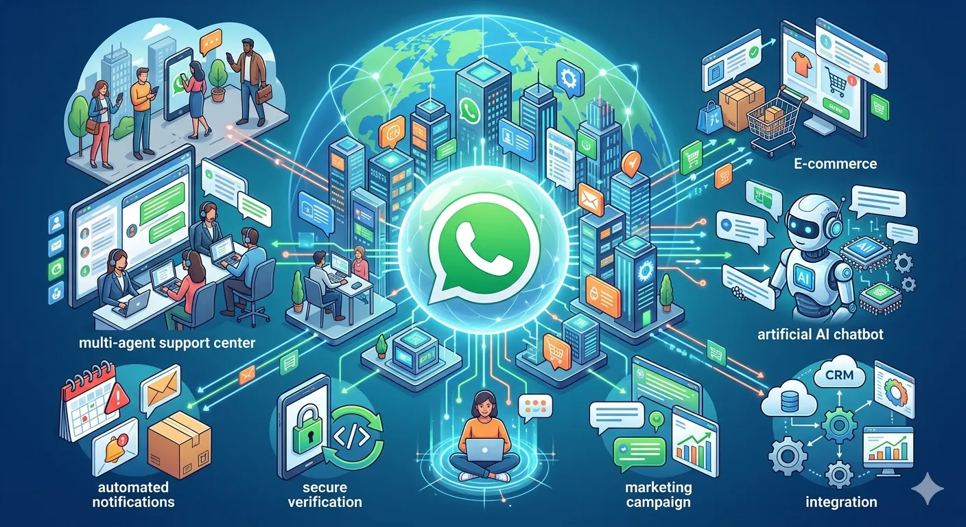 Enterprise WhatsApp API communication dashboard